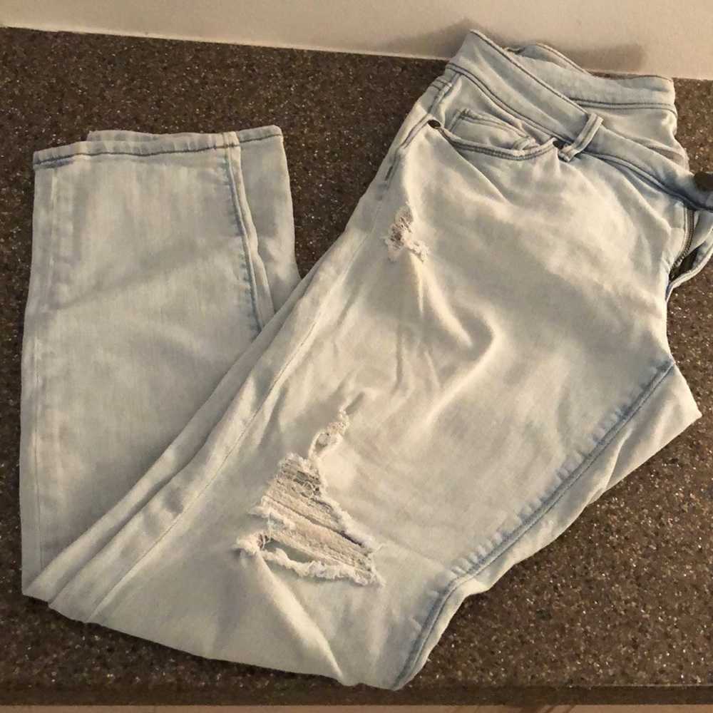 Loft distressed skinny jeans - light demin